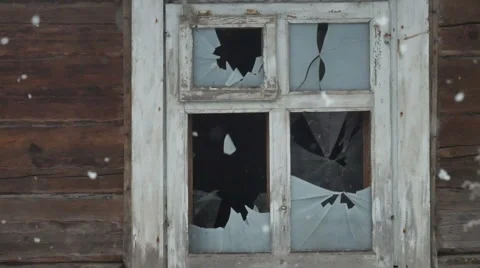 Broken windows Video stock 58009649