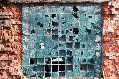 Broken windows Stock Photos