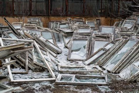 Broken windows Stock Photos