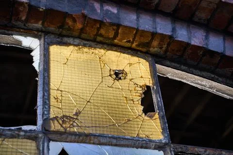 Broken windows Stock Photos