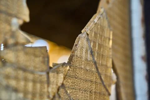 Broken windows Foto stock