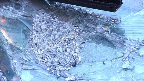 Broken windows from shelling. War. Destroyed property. Stock Footage 241111615