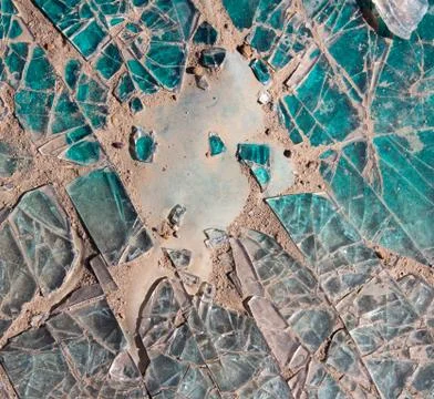 Broken windshield of a car Stock Photos