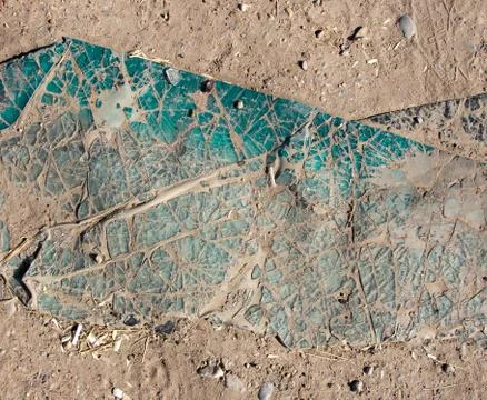 Broken windshield of a car Foto stock