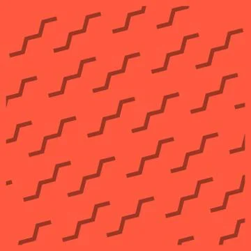 Broken Zigzag Lines in Alternate Slanting Position. Small Cut Jagged Strip in Stock Illustration