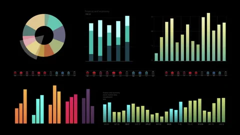 Brokers rely on advanced analysis and prediction models to navigate Stock Footage 266899953