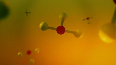 Bromine Trifluoride Molecules or Compounds in Microscopic World000 Illustrazione stock