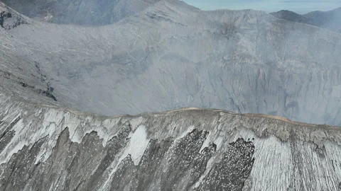 Bromo crater active volcano Located in Bromo. Stock Footage 254073461