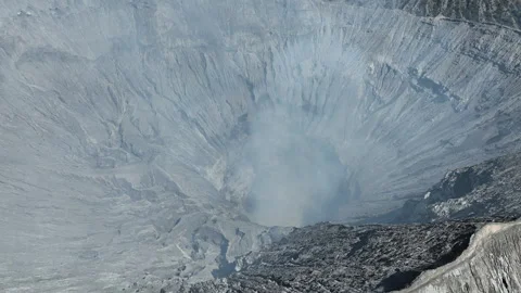 Bromo crater active volcano Located in Bromo. Stock Footage 254091906