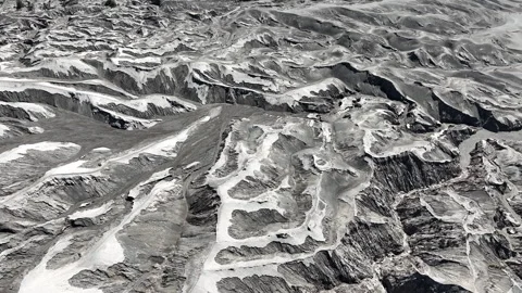 Bromo crater active volcano A mountain of volcanic ash Video stock 254077289
