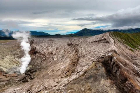 Bromo crater Stock Photos