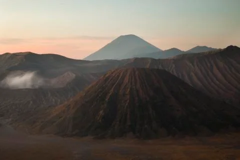 Bromo, Java, Indonesia, bright colorful vivid theme Fotos de archivo