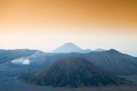 Bromo, Java, Indonesia, bright colorful vivid theme Fotos de archivo