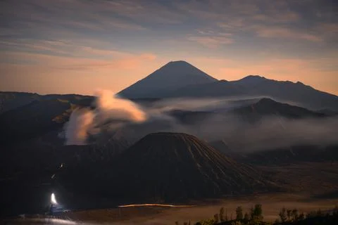 Bromo Mountain in West Java Indonesia Foto stock