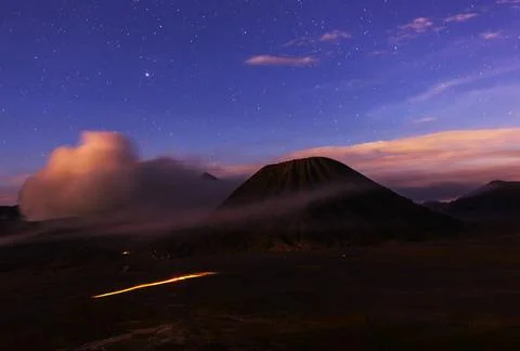 Bromo at night Bromo Volcano at Java, Indonesia in the night Copyright: xZ... Stock-Fotos