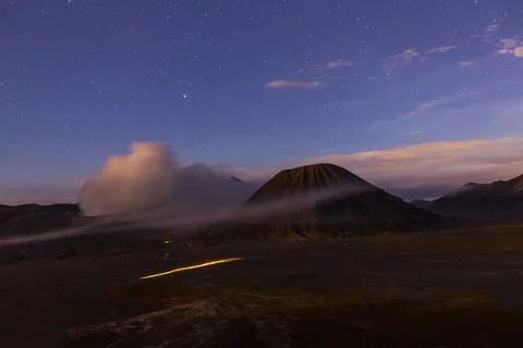 Bromo at night Bromo Volcano at Java, Indonesia in the night Copyright: xZ... Stock-Fotos