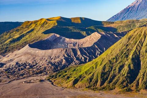 The Bromo, or Mount Bromo, is an active somma volcano Foto stock