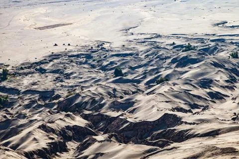 The Bromo, or Mount Bromo, is an active somma volcano Foto stock
