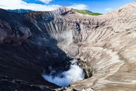 The Bromo, or Mount Bromo, is an active somma volcano Foto stock