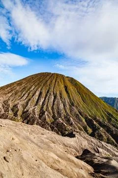 The Bromo, or Mount Bromo, is an active somma volcano Foto stock