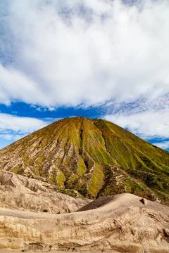 The Bromo, or Mount Bromo, is an active somma volcano Foto stock