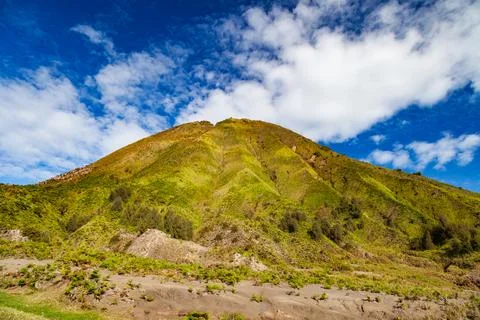 The Bromo, or Mount Bromo, is an active somma volcano 写真素材