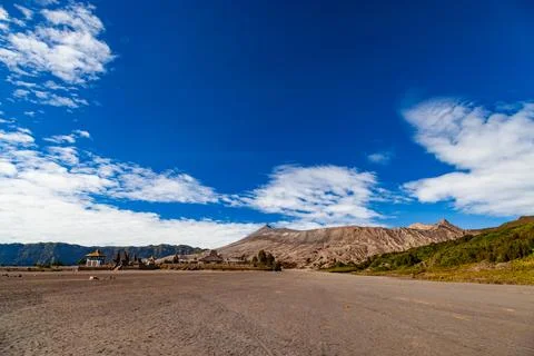 The Bromo, or Mount Bromo, is an active somma volcano Foto stock