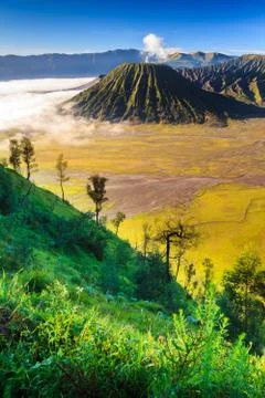 Bromo vocalno at sunrise, East Java, , Indonesia Foto stock