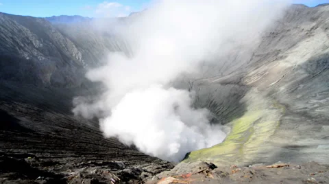 Bromo Volcano, East Java, Indonesia Stock Footage 61774942