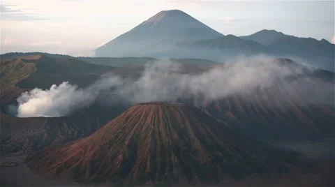 Bromo volcano in Java Stock Footage 40178610