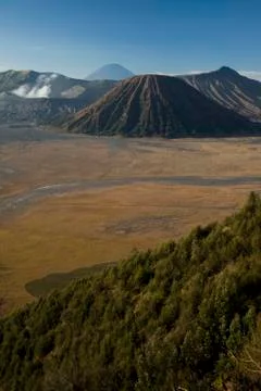 Bromo volcano, Java, Indonesia, bright colorful vivid theme Stock-Fotos