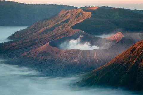 Bromo volcano on Java island, Indonesia Stock Photos