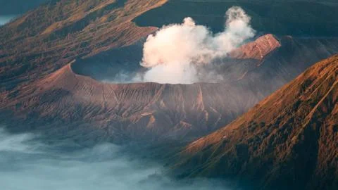 Bromo volcano on Java island, Indonesia Stock-Fotos