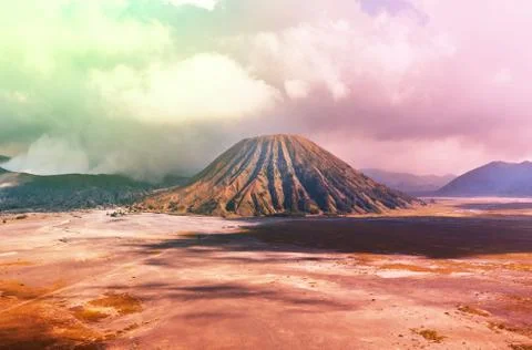 Bromo volcano in Java 스톡 사진