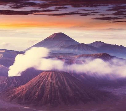 Bromo volcano Stockfoto's