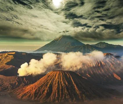 Bromo volcano Foto stock