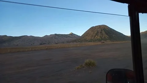 Bromo's sand sea. Stock Footage 277966330