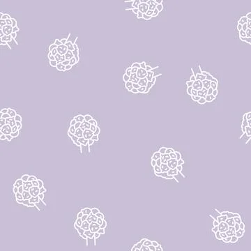 Bronchiectasis lungs disease line seamless pattern 库存插图