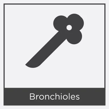 Bronchioles icon isolated on white background Free Stock Illustration