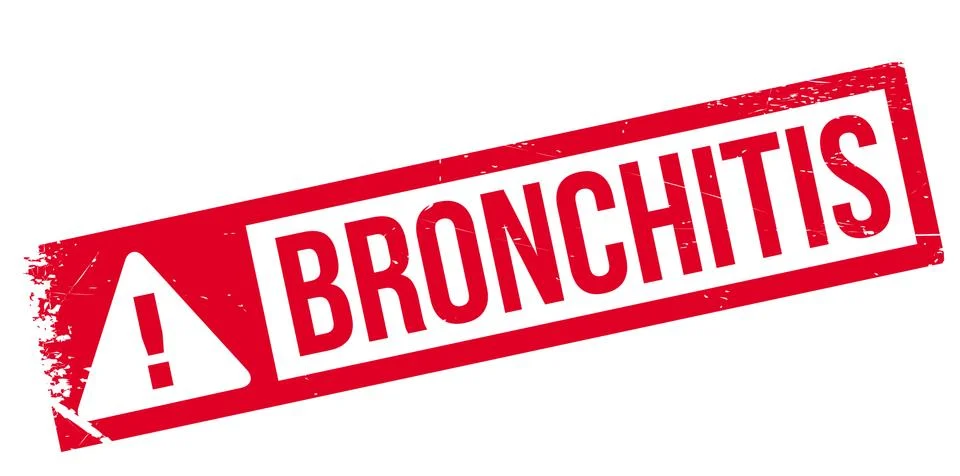 Bronchitis rubber stamp Stock Illustration