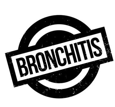 Bronchitis rubber stamp Stock Illustration