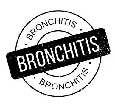 Bronchitis rubber stamp Stock Illustration