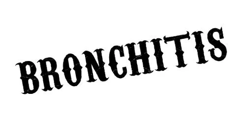 Bronchitis rubber stamp Stock Illustration