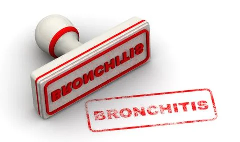 Bronchitis. The seal 스톡 일러스트