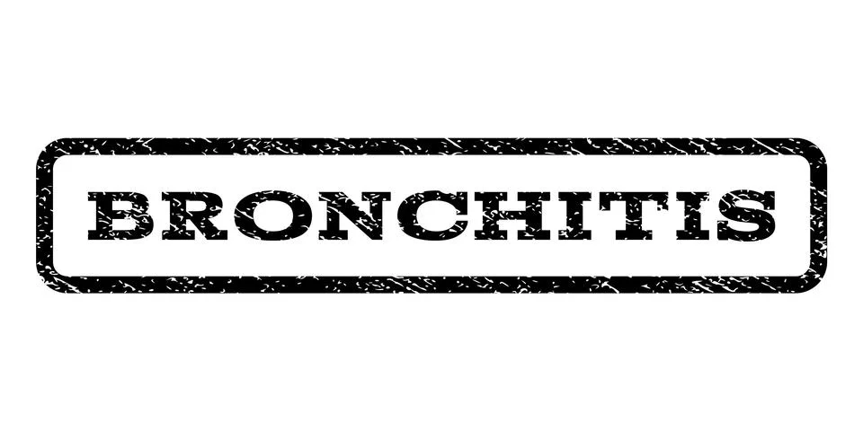 Bronchitis Watermark Stamp Stock Illustration