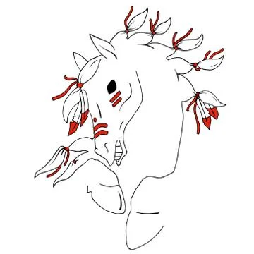 Bronco simple lineart Stock-Illustration