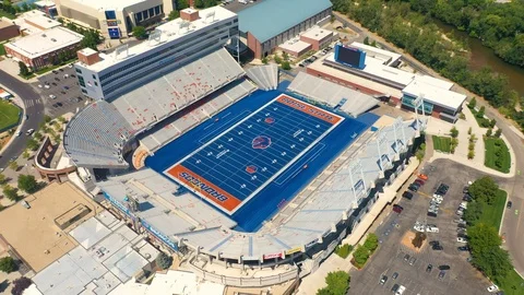 Bronco Stadium Boise Vídeos de archivo 117119645
