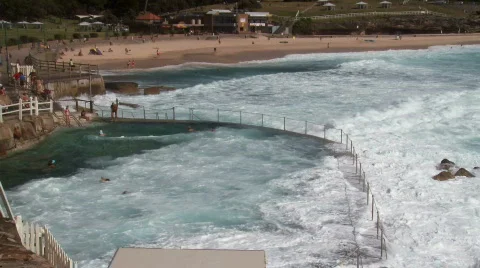 Bronte Beach NSW 01 Stock Footage 841384