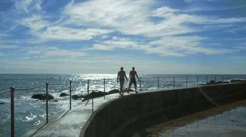 Bronte Beach NSW 03 Stock Footage 841596
