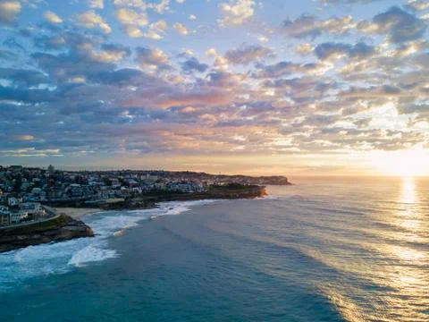 Bronte Beach Sunrise Stock Photos